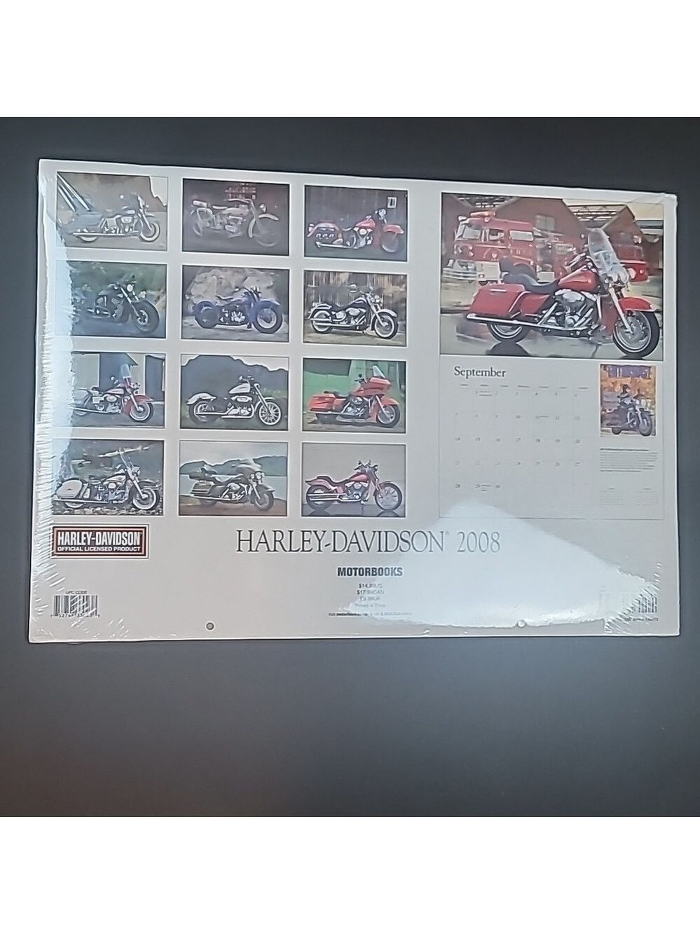 Harley davidson calendar 2008 great pictures nwt - Picture 5 of 7